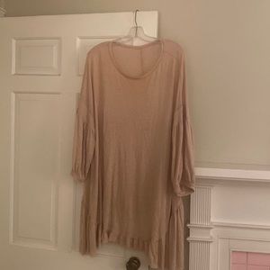Free people pink tunic dress